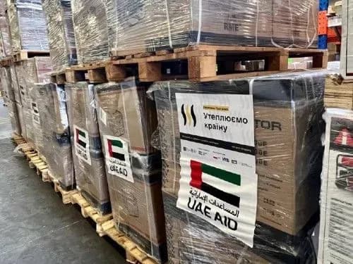ОАЕ передали Україні ще 1300 генераторів