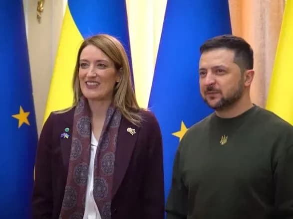 Зеленський зустрівся з головою Європарламенту: наголосив на переговорах про вступ до ЄС уже цього року