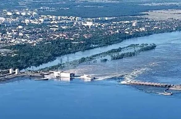 Підрив окупантами Каховської ГЕС: у Новій Каховці вода дійшла до центра міста