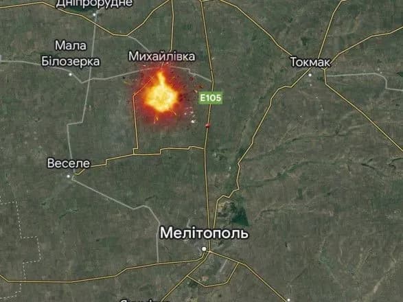 Запорожье: в оккупированной Михайловке прогремел ряд мощных взрывов