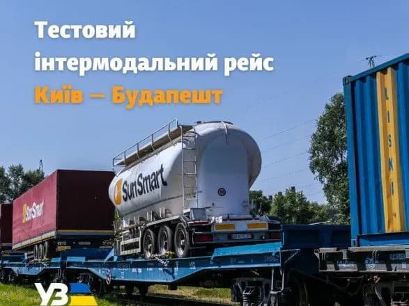 Укрзалізниця здійснила тестовий інтермодальний рейс Київ – Будапешт
