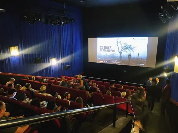 The film "20 Days in Mariupol" was screened in Nigeria