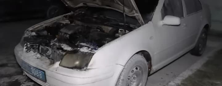 Arsonist of police cars detained in Kyiv