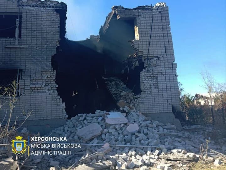 Оккупанты разрушили административное здание в Херсонской области - ГВА