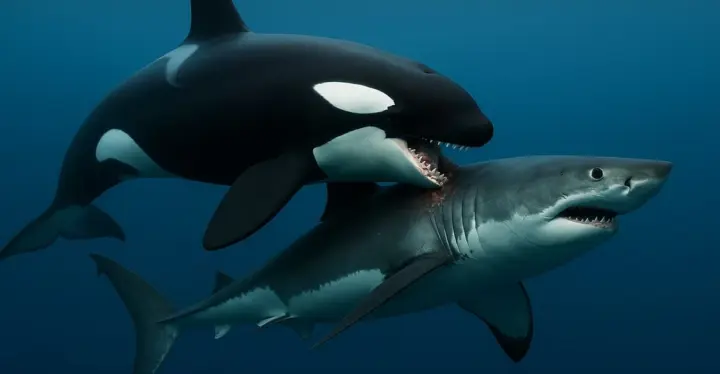 Косатки полюють на великих білих акул все частіше із особливою метою - дослідження