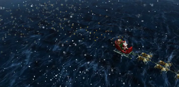 Санта-Клаус начал путешествие по миру для доставки подарков: отслеживание маршрута