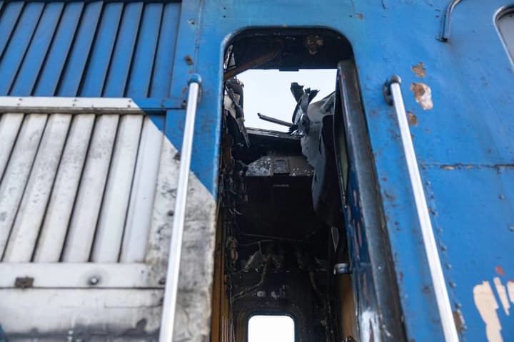 Russian Lancet UAV attacked passenger train "Kyiv-Sumy"