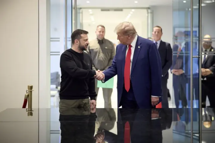 Trump met with Zelenskyy, announced another meeting, and stated that "Russia must reach a deal"