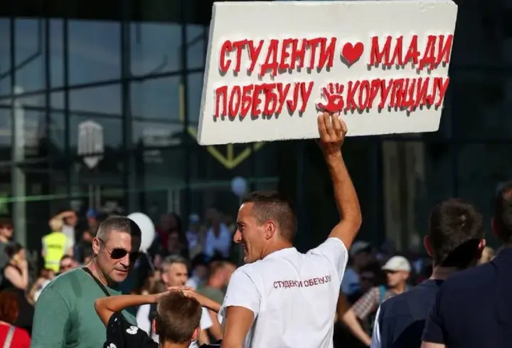 Thousands of Serbs took to the streets demanding Vučić's resignation