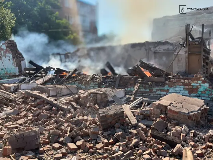 Russians struck Bilopillia with missiles, there are casualties