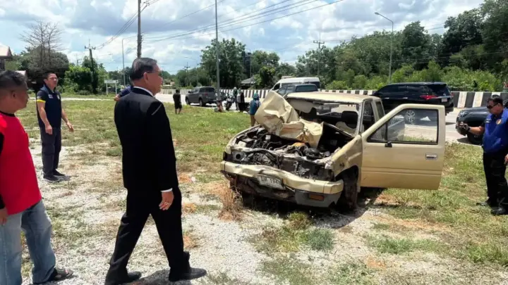 In Thailand, an 11-year-old boy in a pickup truck crashed into a procession of Buddhist monks, 8 dead