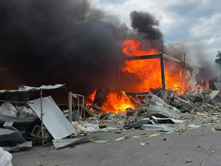 The Russian Federation attacked a commercial establishment in the center of Kramatorsk, among the wounded is a child