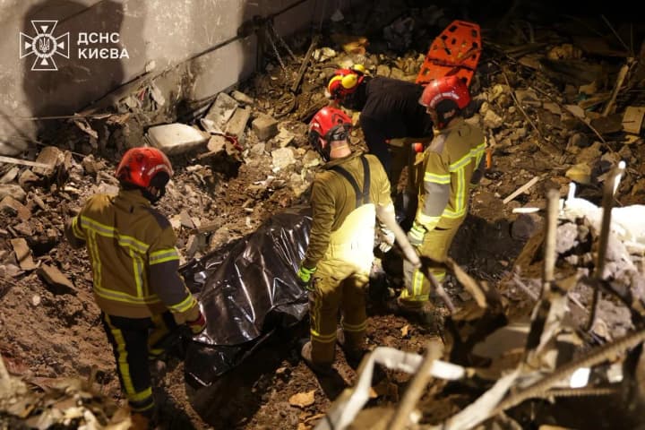 The number of dead in Kyiv as a result of yesterday's russian attack has increased to 18