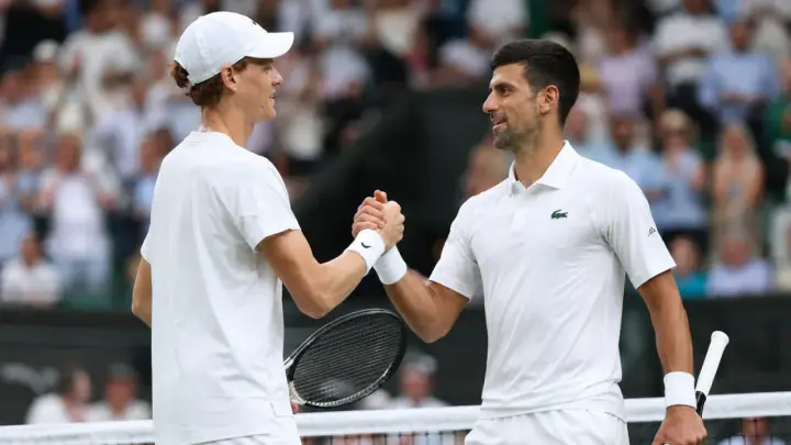 Jannik Sinner defeated Novak Djokovic and advanced to the Wimbledon final