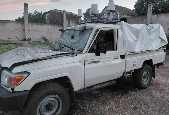 російський FPV-дрон атакував рятувальників у Краматорську