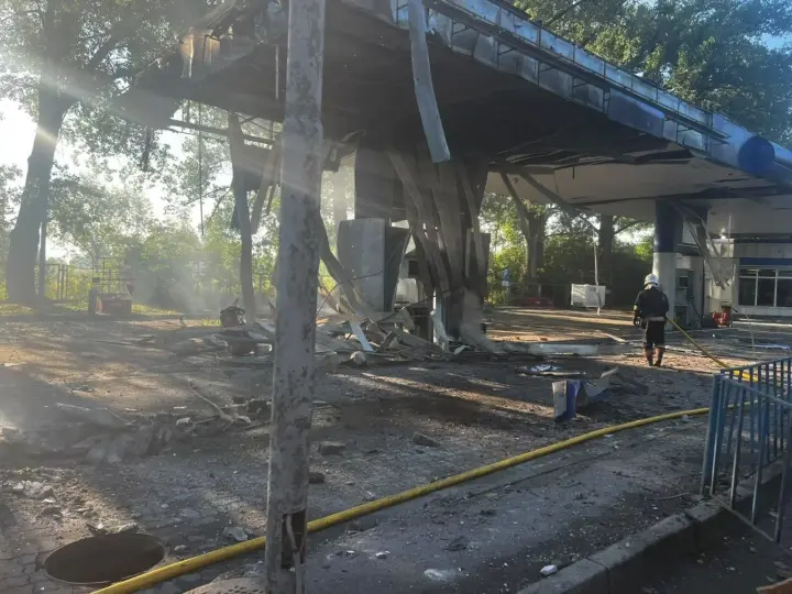 Russia struck gas station in Zhytomyr region, two injured