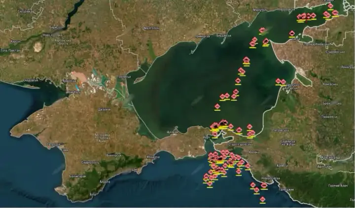 "Madyar" confirmed the destruction of 7 vessels of the Russian shadow fleet and substations in Crimea - showed video