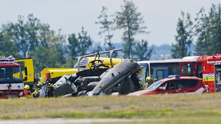 A military helicopter crashed in the Czech Republic, one soldier died and four were injured