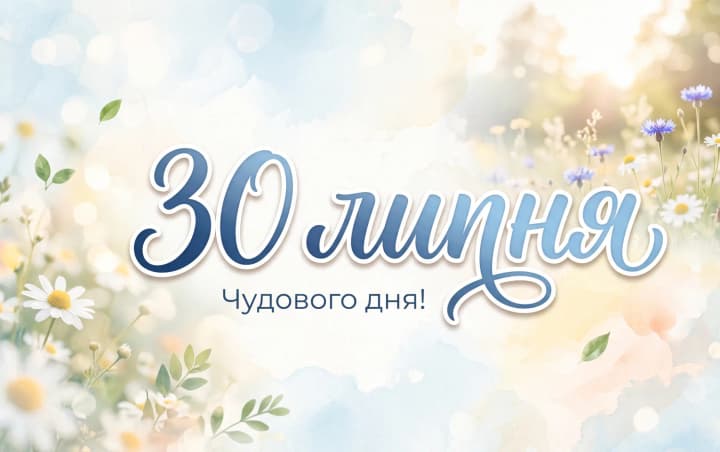 What is celebrated on July 30 in Ukraine and the world
