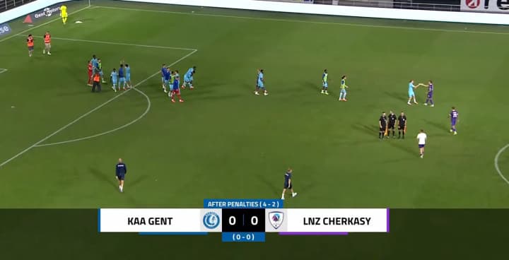 LNZ eliminated from the Conference League, losing to Gent in a penalty shootout