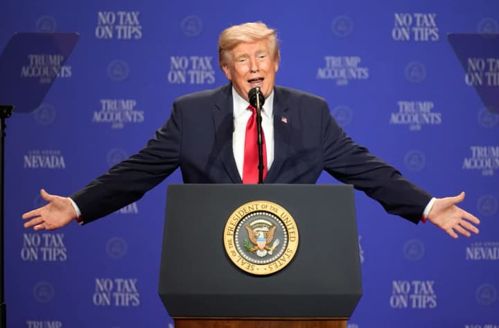 Trump made a number of high-profile statements about Iran, Canada, oil, and the Supreme Court in Las Vegas