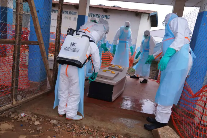 In Congo, medical workers fighting the Ebola outbreak took to the streets to protest unpaid salaries
