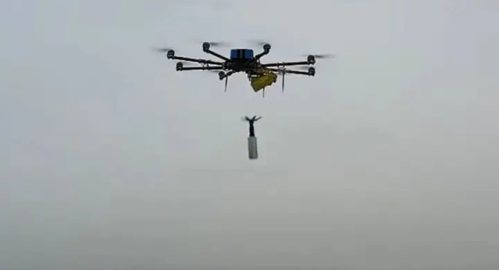 A drone carrying explosives was found near an aircraft with military ammunition in Leipzig