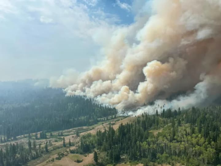 A forest fire near Vancouver forced authorities to issue an evacuation warning