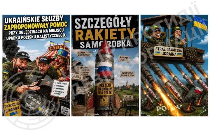 Russian propaganda continues to spread manipulations regarding the fall of a Russian missile on Polish territory — CPD
