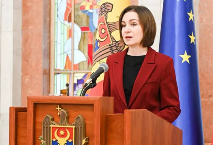 The President of Moldova accused Russia of violating airspace after a drone crashed