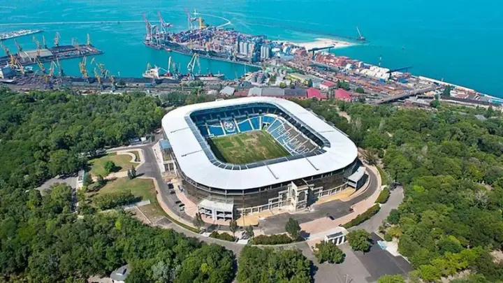A significant part of the restoration work has already been completed at the Chornomorets Stadium