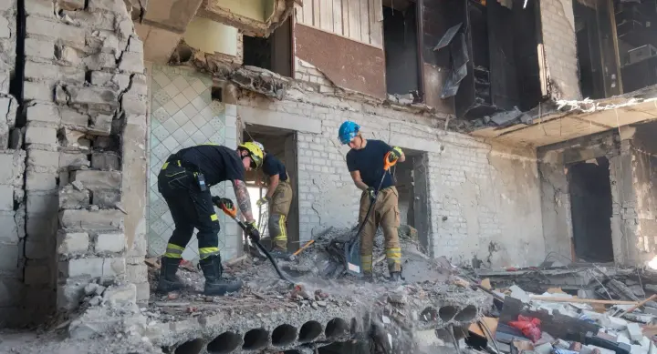 In Kharkiv, the cleanup following the strike on August 9 has been completed; more than 100 tonnes of debris were removed