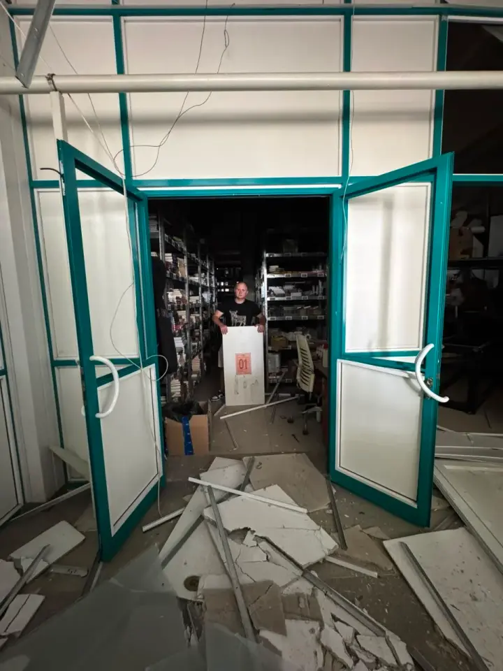The office and part of the warehouses of the "Laboratory" publishing house were damaged during Russia's attack on Kyiv