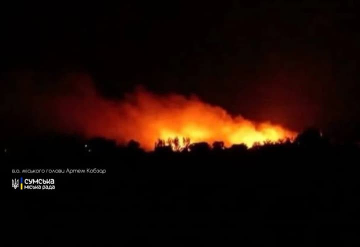 росія масовано атакувала Суми ударними БпЛА, виникли масштабні пожежі