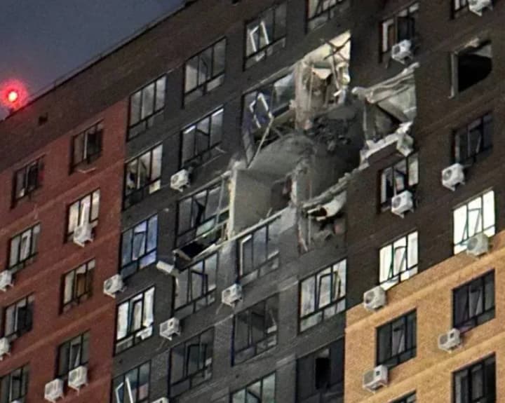 A large fire broke out in Rostov-on-Don after a massive drone attack; high-rise buildings were damaged