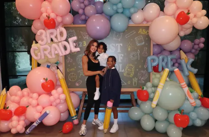 Khloé Kardashian showed her children on their first day of school and admitted that she is not ready for them to grow up