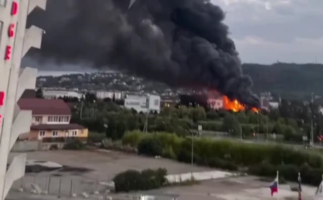 After the attack on the oil depot near Sochi, up to 6 fuel tanks were destroyed - media