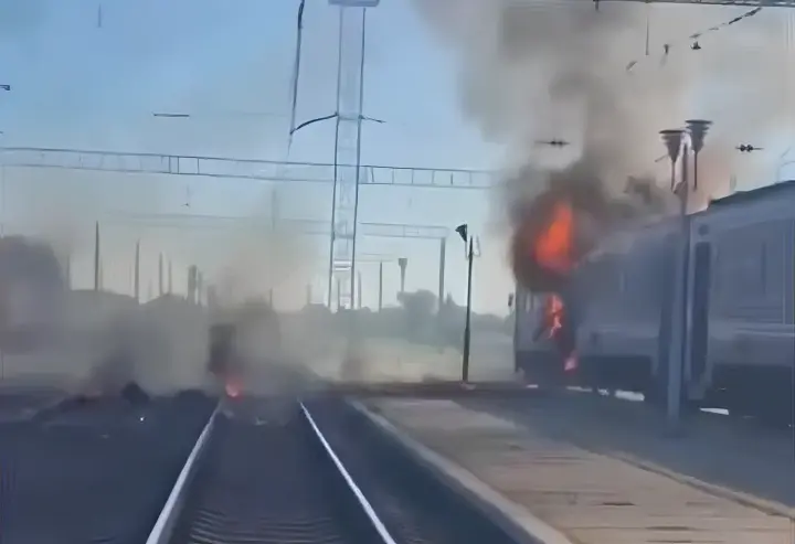 Russian occupiers attacked the Dnipro–Zaporizhzhia train