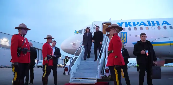 Zelenskyy and the First Lady arrived in Canada on an official visit