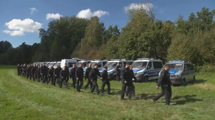 A drone crashed near a German military airfield; police launched a large-scale operation