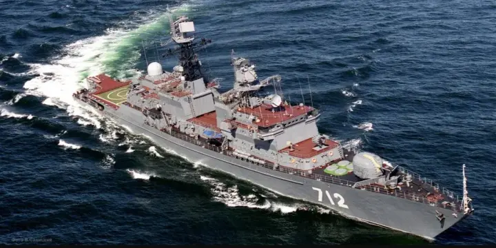 In Russia, the commander of a corvette who launched signal flares toward a Danish helicopter was awarded a decoration