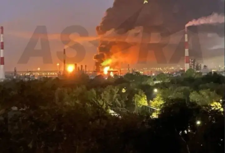 In Samara, one of the largest refineries in the region, the Kuibyshev Oil Refinery, is on fire after an attack – ASTRA