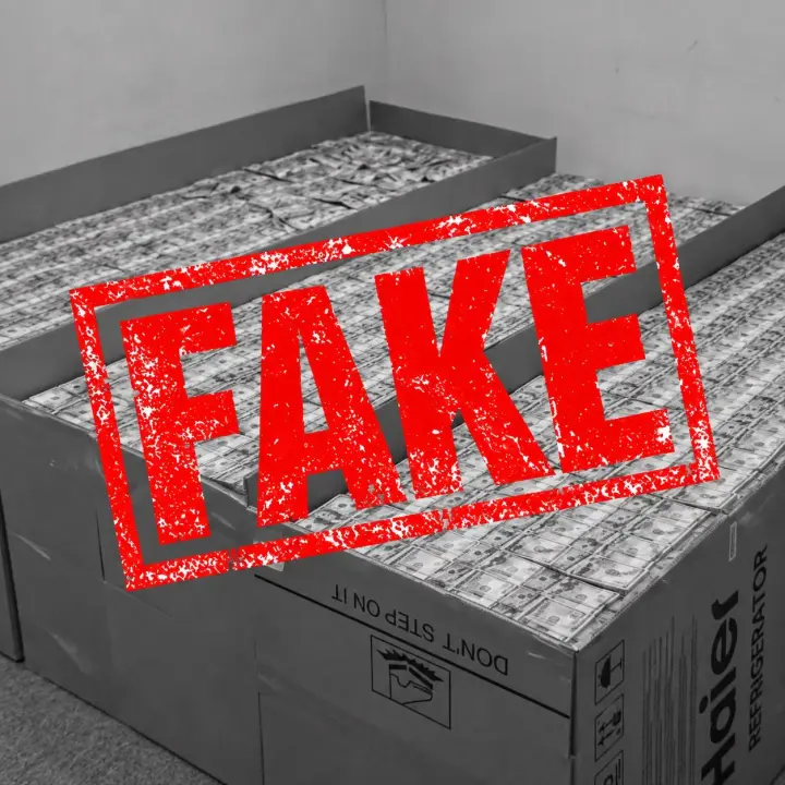 AI-generated fake about searches at the home of the former head of the Defence Procurement Agency, featuring boxes of money, was circulated online - NABU