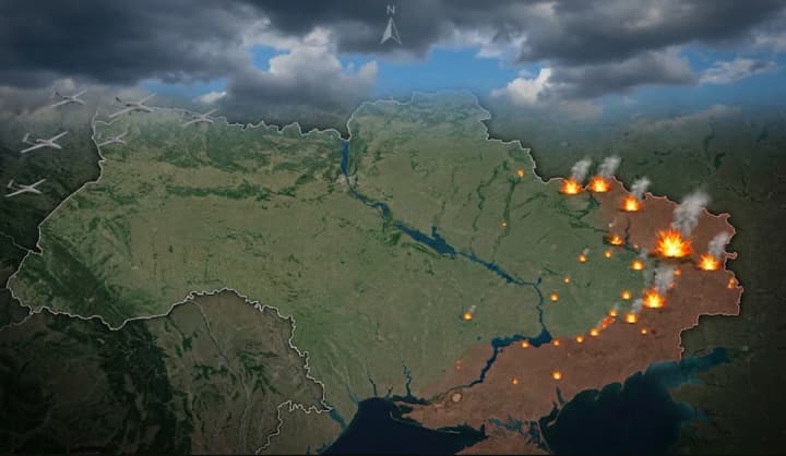 Десятки дронів, близько 10 потужних вибухів і зникло світло – "АТЕШ" повідомляє про гучну ніч у Донецьку