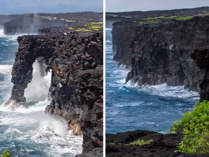 Famous half-millennium-old Holei Sea Arch in Hawaii collapsed into the ocean