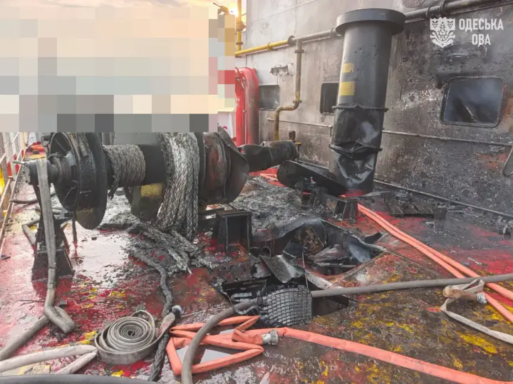 A Russian drone damaged a civilian vessel in the Black Sea: one person was killed and others were injured