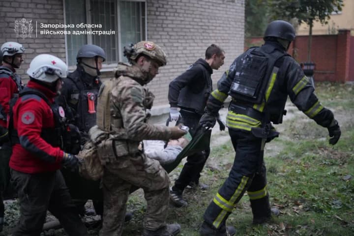 In Zaporizhzhia, the death toll from the morning Russian attack has risen to five, including two children