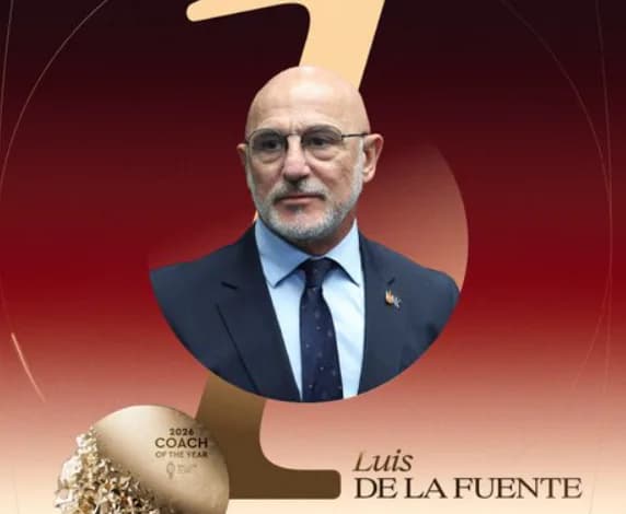 Spain national team world champion Luis de la Fuente named Coach of the Year