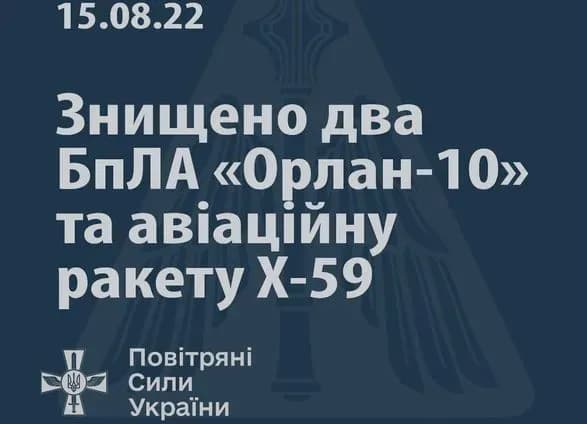 zsu-znischili-dva-bezpilotniki-ta-aviatsiynu-raketu-na-zaporizhzhi