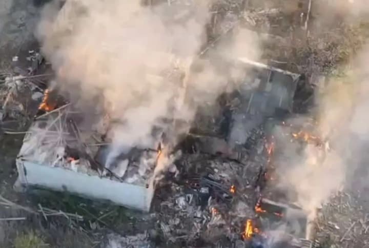 the-military-showed-how-the-drones-of-border-guards-destroy-enemy-ammunition-depots-and-equipment-of-the-occupiers